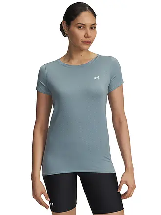 UNDER ARMOUR | Damen Fitnessshirt HeatGear® Armour | petrol